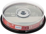 Philips DVD-RW vergini (4,7 GB data/120 minuti video, 1-4 x velocità di registrazione