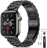 BolYel Compatibile con Cinturino Apple Watch 49/45/44/42/41/40/38mm, Cinturino in Acciaio Inossidabile di Ricambio 22mm Compatibile con iWatch series SE 8 7 6 5 4 3 2 1