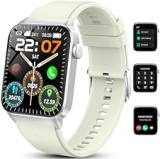Smartwatch Donna Uomo con Effettua/Risposta Chiamate, 1.85" Orologio Fitness Smart Watch con Contapassi/Cardiofrequenzimetro/Cronometro, 113 Sportivo, Impermeabil IP68 Fitness Tracker per Android iOS