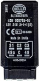 HELLA - Lampeggiatore - 12V - 6 pin - collegato - elettronico - senza supporto - 4DN 008 768-101, nero
