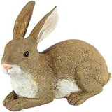 Design Toscano Bashful, il coniglietto, statua di coniglio sdraiato da giardino