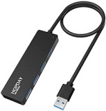 Hub USB 3.0, HOPDAY Hub USB 4 Porte Trasferimento Dati(5 Gbps) per Macbook, Mac Pro/mini, PC, Windows XP/Vista/7/8/10, Pendrive USB, Dischi Rigidi Mobili